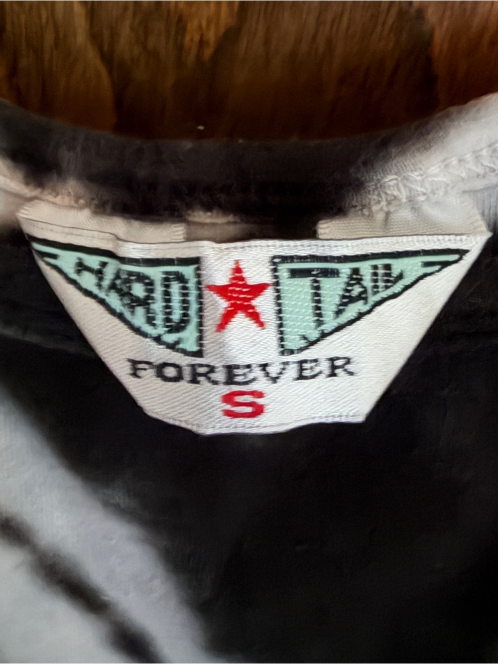 Y2K Hard Tail Black and White Tie-Dye Tank Top - Picture 3 of 3